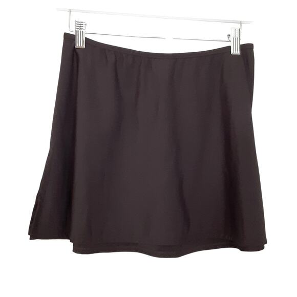 MiracleSuit High Waisted Swim Skirt Mini Chocolate Brown Womens S Beach Cover Up - Picture 2 of 8